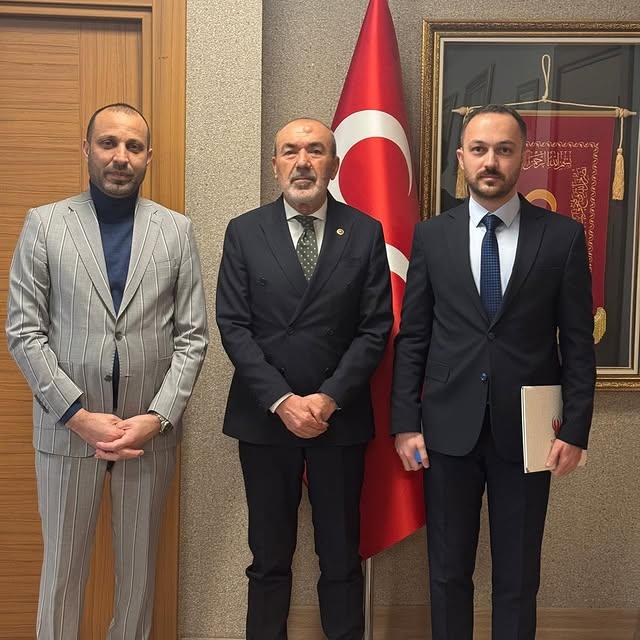 MHP Yenimahalle İlçe Başkanlığı Genel Merkez'i Ziyaret Etti