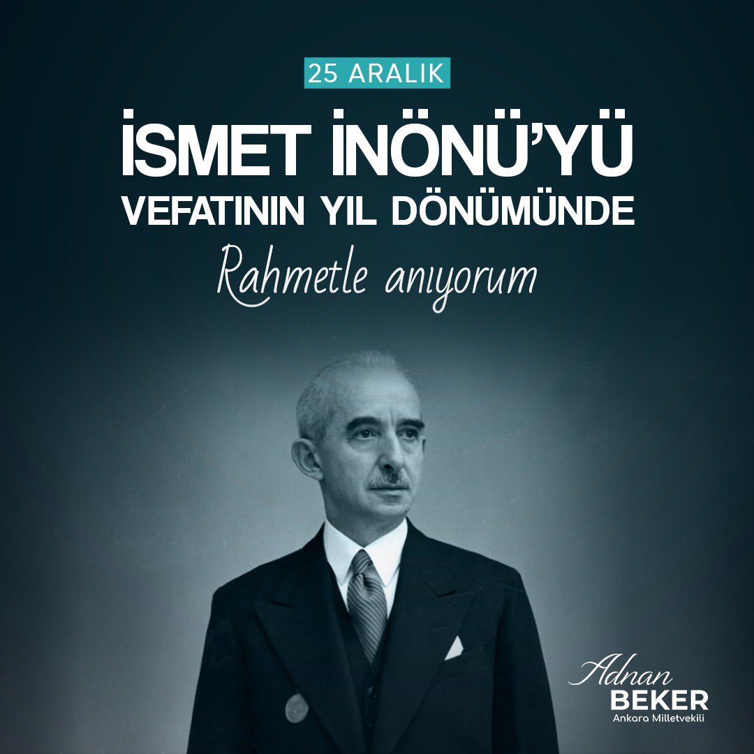 Gazi Mustafa Kemal Atatürk'ün Silah Arkadaşı İsmet İnönü'nün Anma Etkinlikleri