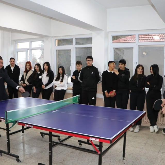 Elmadağ Mesleki ve Teknik Anadolu Lisesi'nde Masa Tenisi Turnuvası Düzenlendi