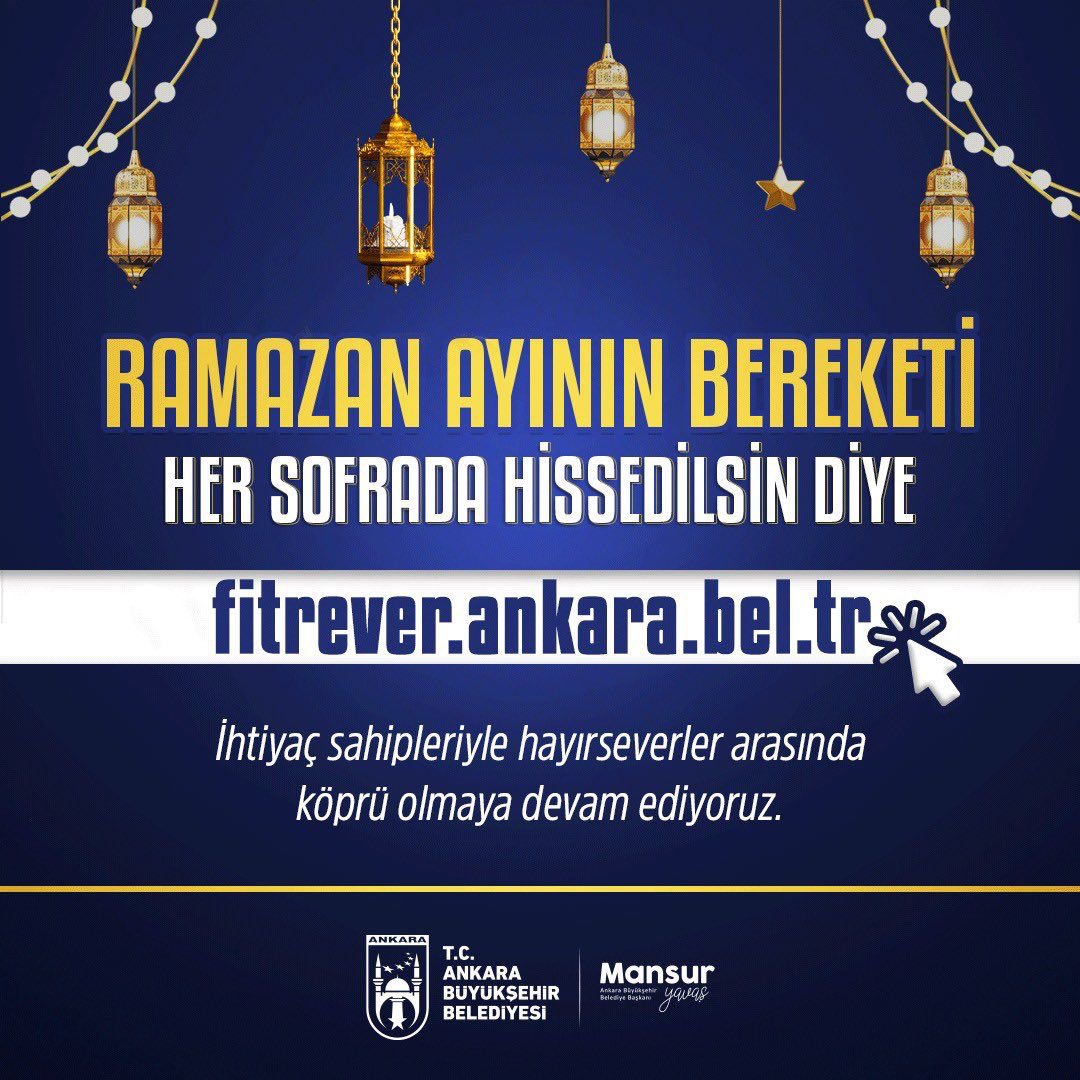 Mansur Yavaş'tan Bayram Öncesi Fitre ve Fidyever Kampanyası Çağrısı