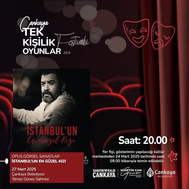 Çankaya Belediyesi'nden Tiyatroseverlere Ücretsiz Tek Kişilik Oyun Festivali Sona Yaklaşıyor