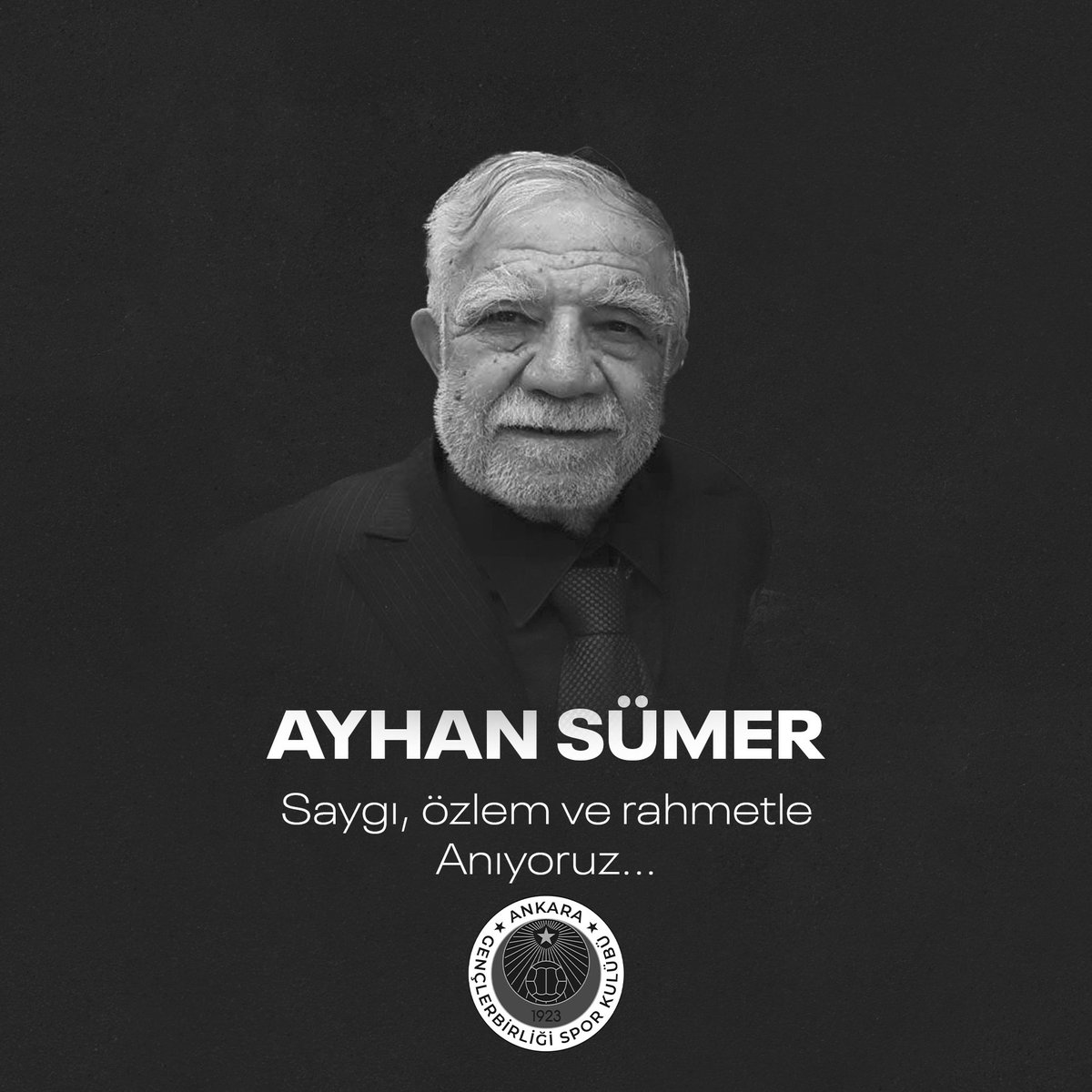 Ayhan Sümer, Gençlerbirliği'ne Verdiği Hizmetlerle Anılıyor