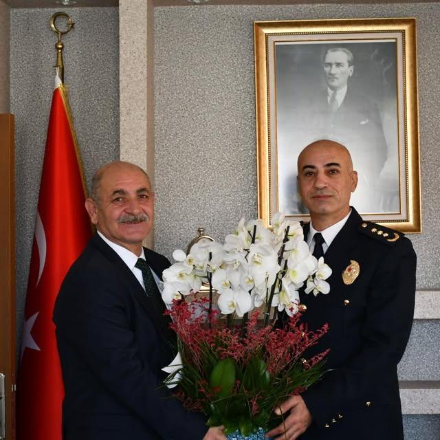Kalecik Belediyesi Polis Haftası ve 180. Yıl Dönümü Etkinliklerinde İlçe Emniyet Müdürlüğünü Ziyaret Etti