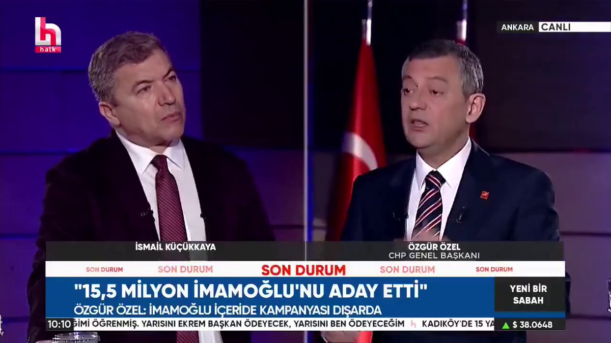 CHP'li Özel: Erdoğan Kukla Aday Olacak, İmamoğlu'na Haksızlığa Son Verilecek