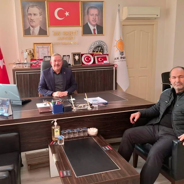 Akyurt Ak Parti İlçe Başkanı, Selami Karadağ’a Nostaljik Teşekkür Etti