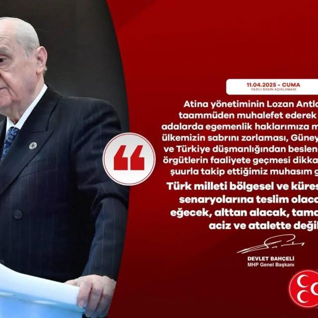 MHP, Yunanistan'ın Kıbrıs Politikasına İlişkin Uyarıda Bulundu