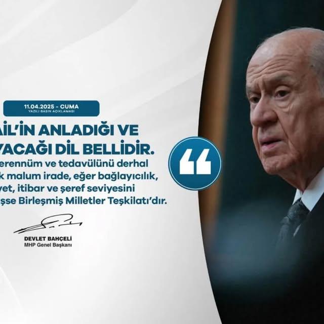 MHP Akyurt İlçe Başkanlığı'ndan İsrail Konusunda Açıklama