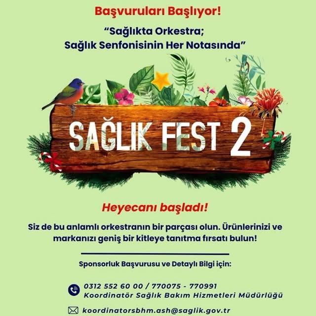 Ankara'da Sağlıkta Orkestra Festivali Başlıyor