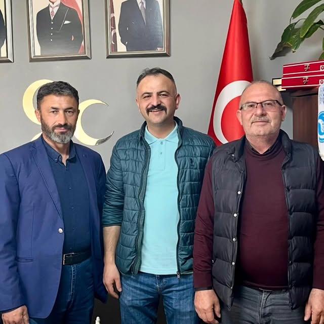 Kızılcahamam MHP İlçe Teşkilatı, Akdoğan Muhtarı ve Dernek Başkanı Ziyaret Aldı