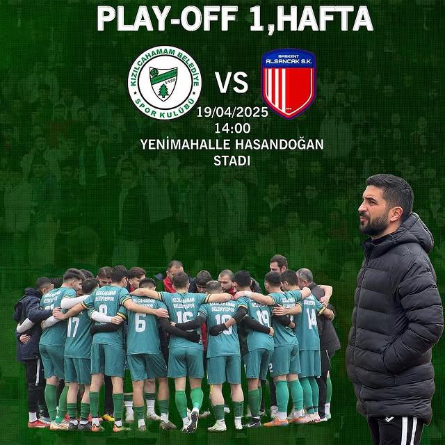 Kızılcahamam Belediyespor, Ankara 1Amatör Play Off'ta Alsancakspor ile Maça Hazır