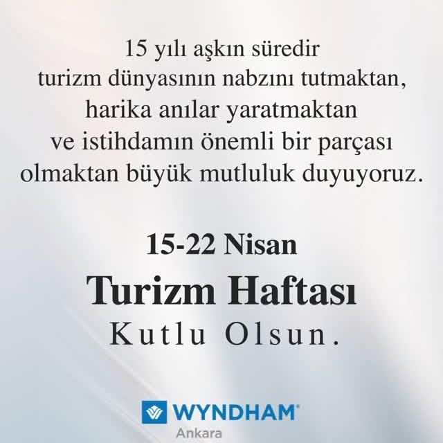Wyndham Ankara, 15 Yıllık Hizmet Aniverserisini Kutluyor