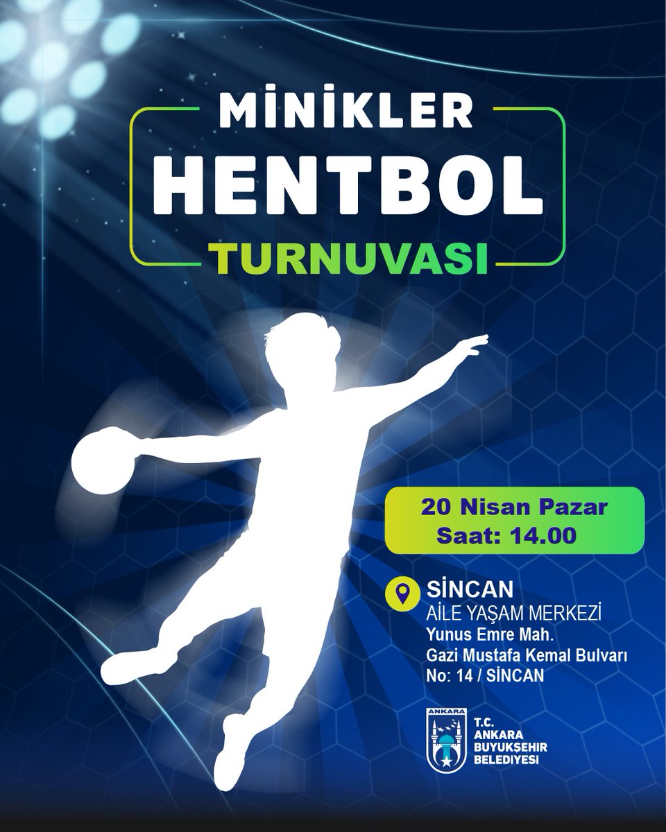 Sincan'da Minikler Hentbol Turnuvası Düzenlenecek