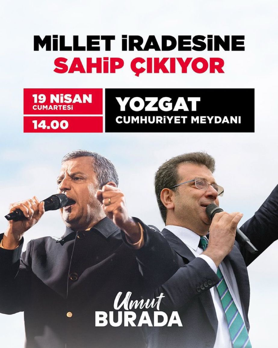 Yozgat’ta CHP Ankara Milletvekili Aliye Timisi Ersever’in Seçim Rallisi