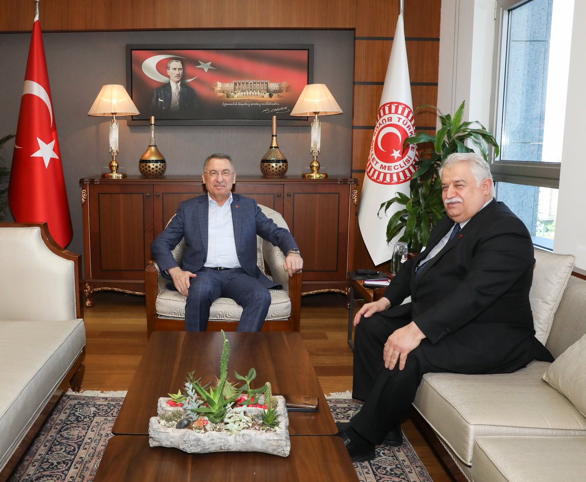 Türkiye Bilimler Akademisi (TUBA) Başkanı Muzaffer Şeker ile AK Parti Vekili Fuat Oktay Buluşması