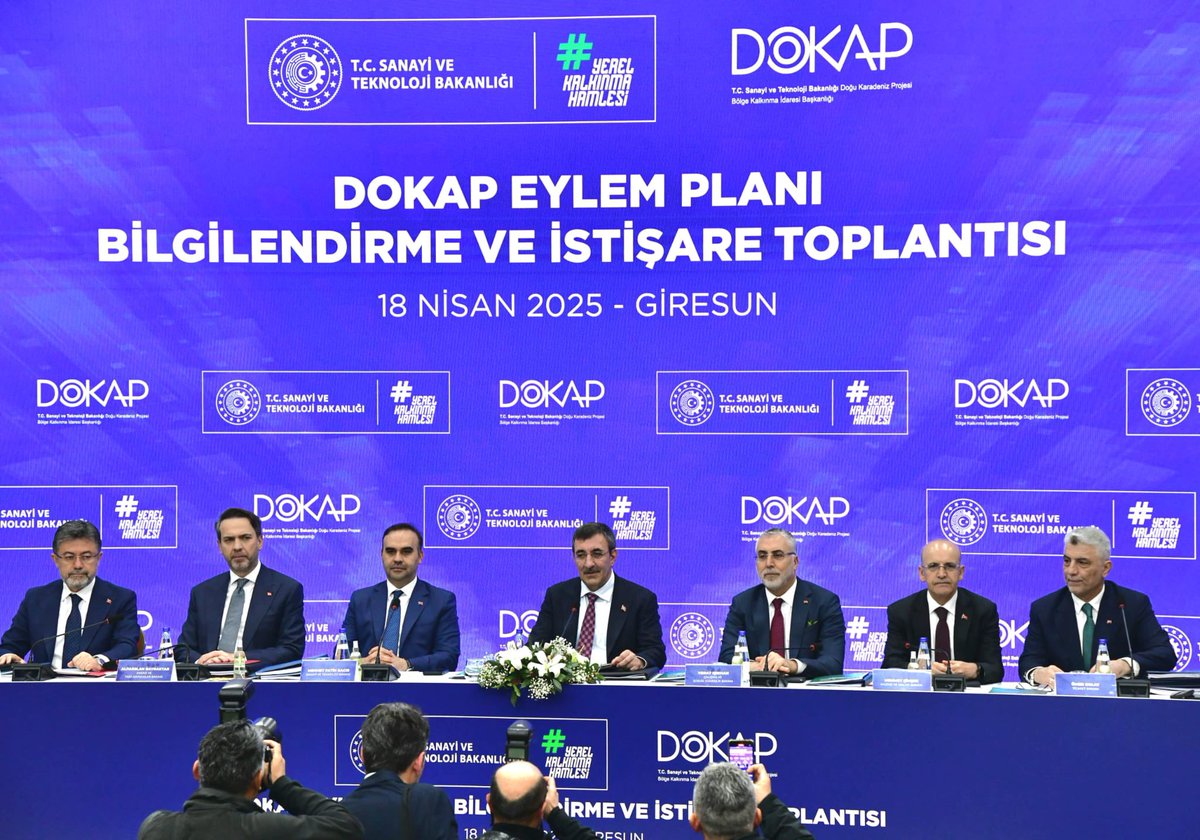 Cumhurbaşkanı Yardımcısı Yılmaz'ın Liderliğinde Giresun'da DOKAP Eylem Planı Tartışması