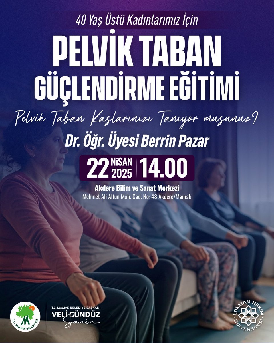 Mamak Belediyesi Kadınlara Pelvik Taban Güçlendirme Eğitimi Verilecek