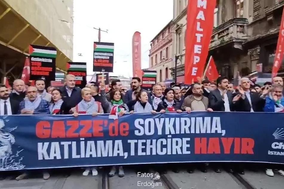 CHP, Filistin'e Desteği Göstermek İstediği Yürüyüşü Engellendi