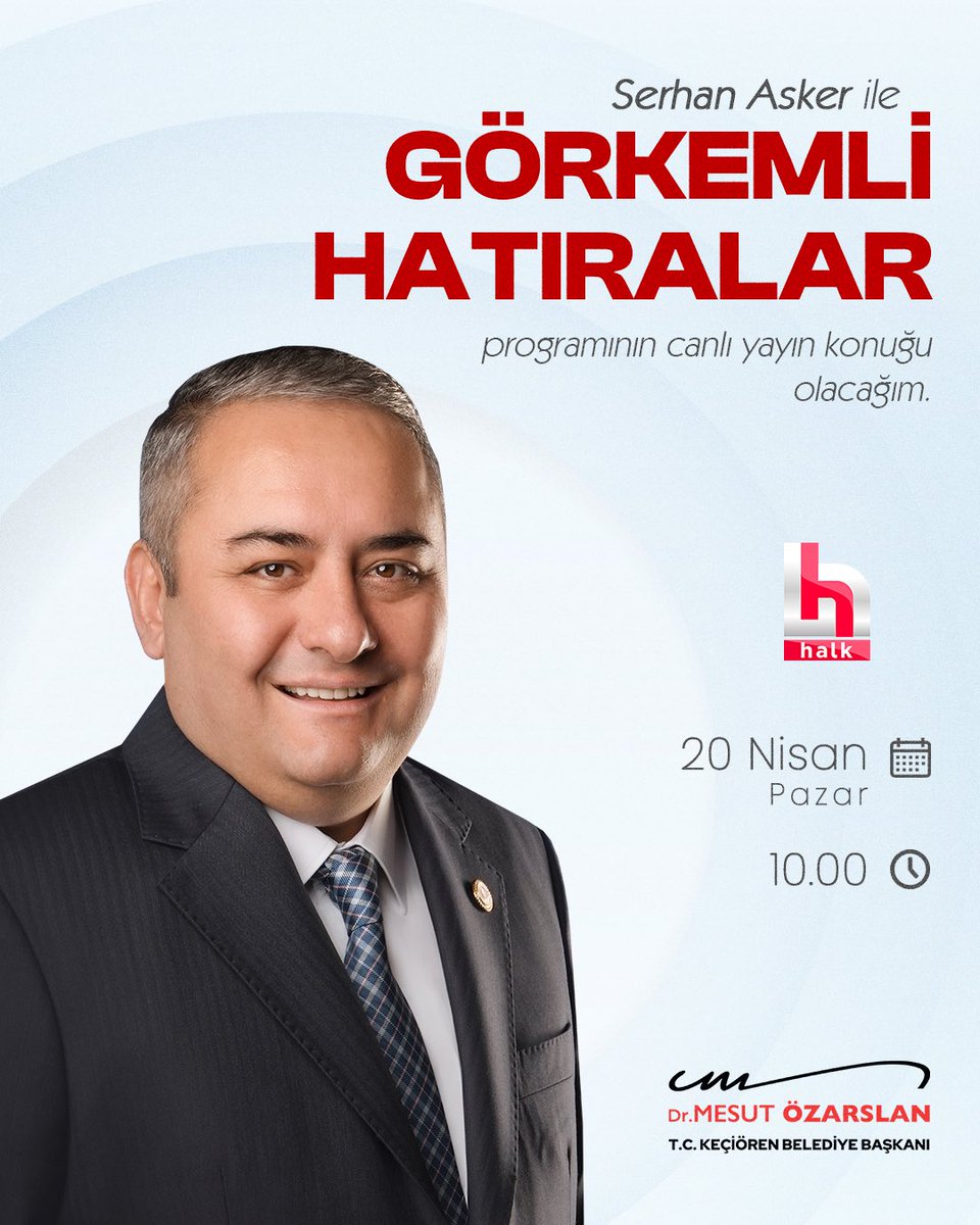 Keçiören Belediye Başkanı Halk TV'de Canlı Yayın Veriyor