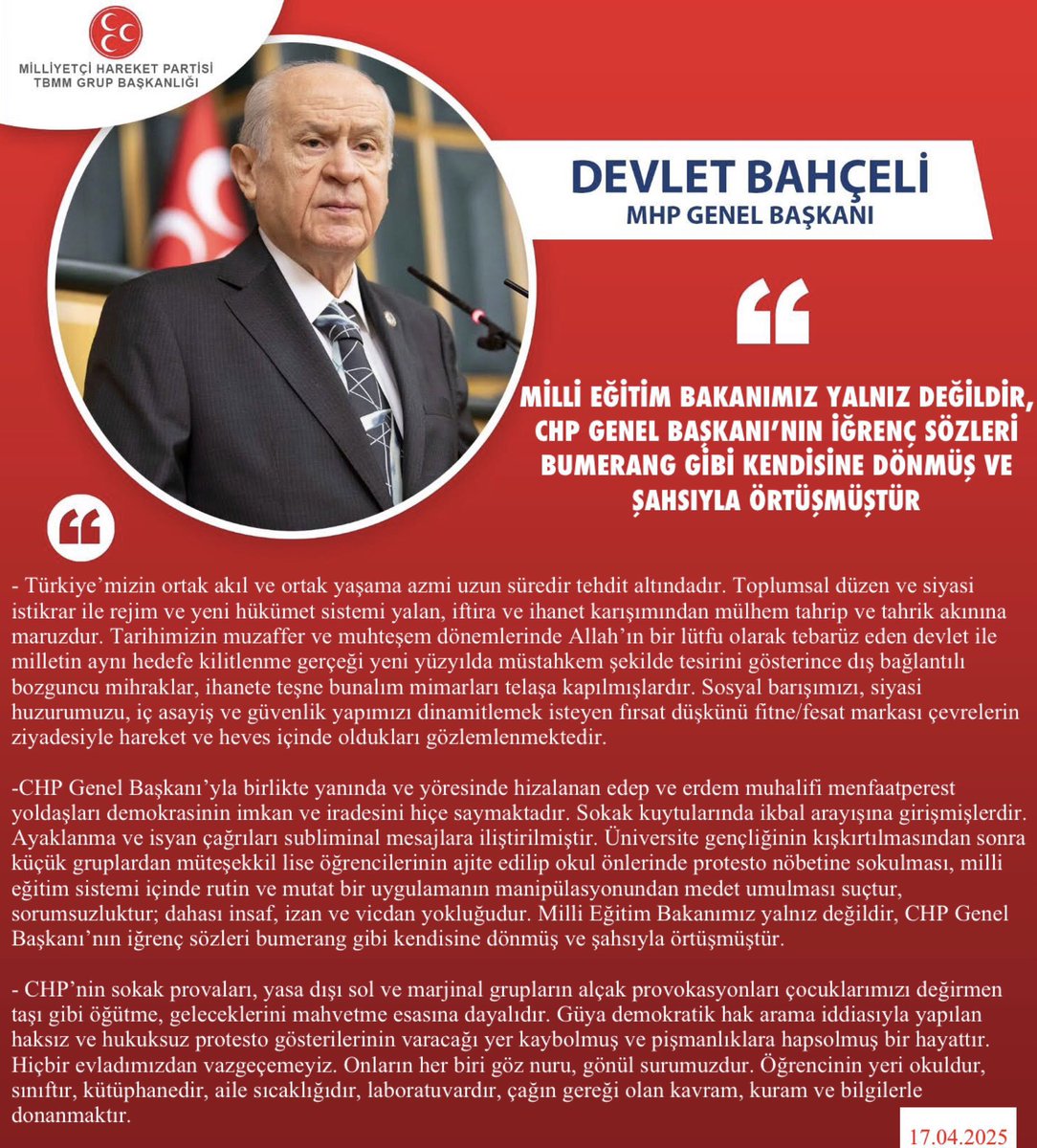 Milli Eğitim Bakanı'na CHP'den Eleştiri, Keçiören'de Halkın Destekleri