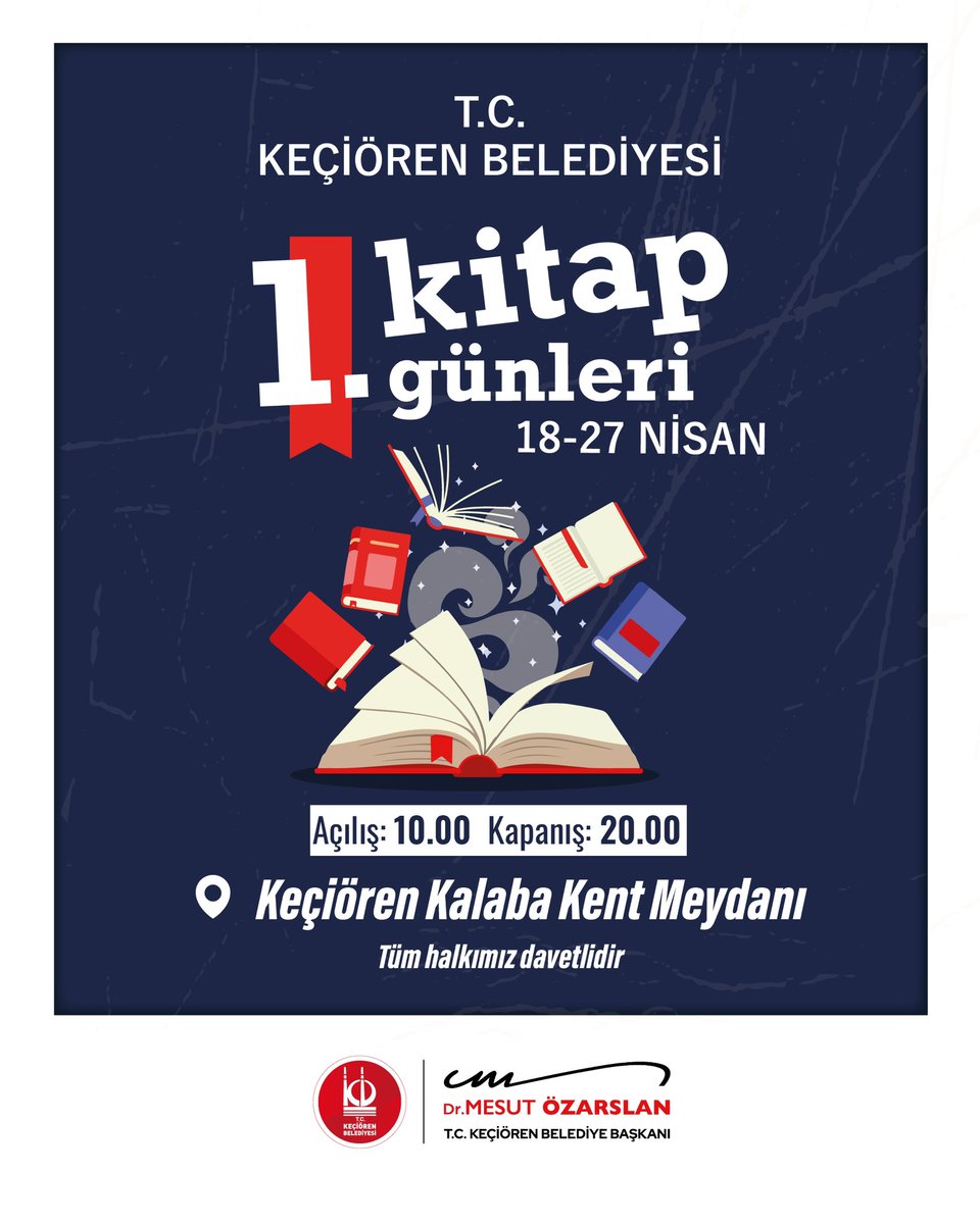 Keçiören'de Kitaplarla Kültürel Yenilik: 1. Kitap Günleri Başlıyor