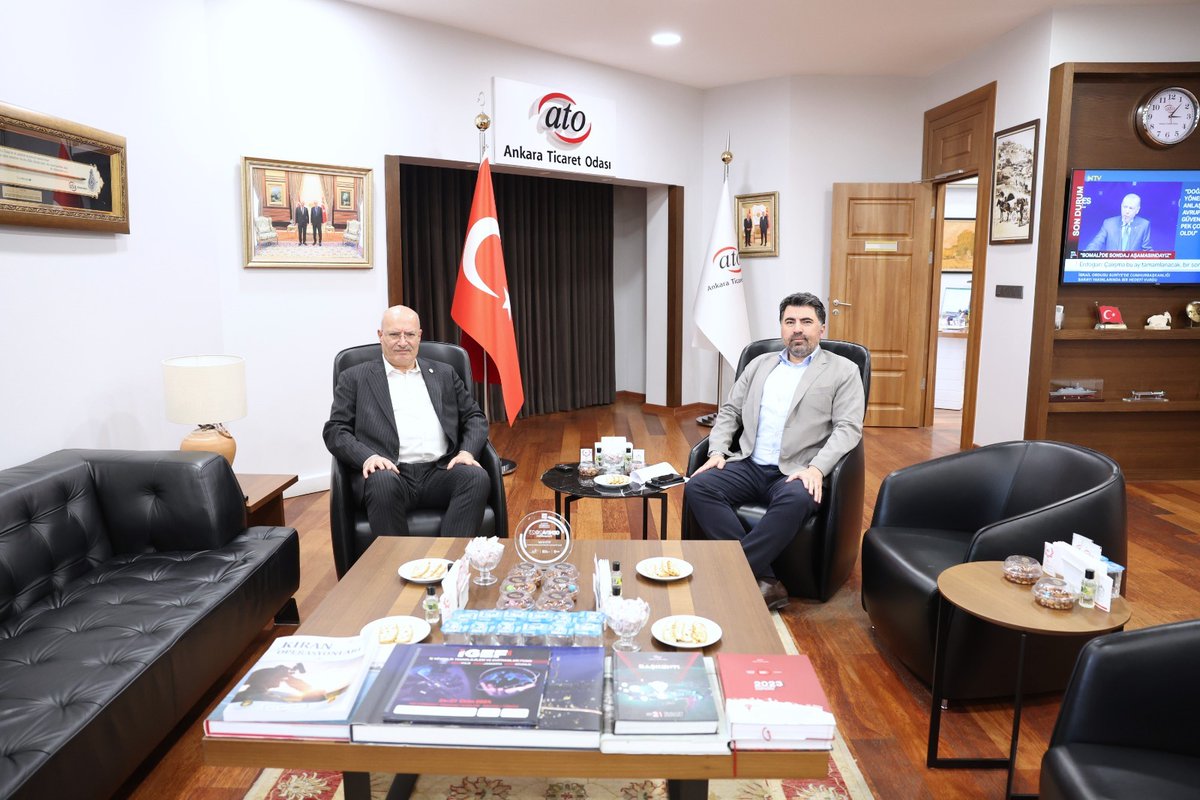 ATO Başkanı Baran, Meslek Komitesi Üyesi Tekeli ile Görüşme Gerçekleştirdi