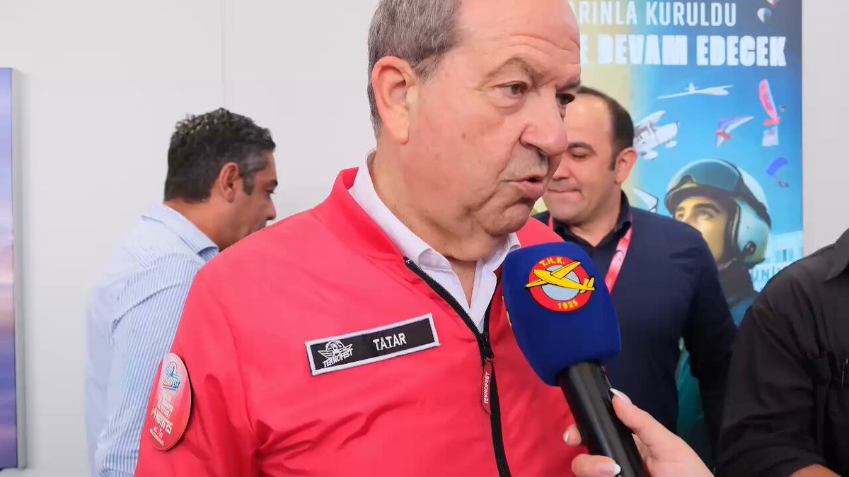 KKTC Cumhurbaşkanı Tatar, Teknofest Kıbrıs'ta THK'yi Ziyaret Etti