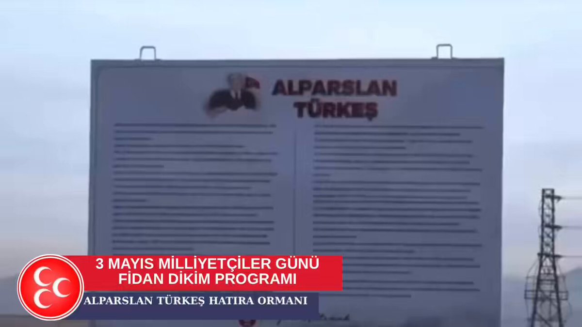 MHP Keçiören, Alparslan Türkeş'in Anısını Yaşatmak İçin Hatıra Ormanına Fidan Dikti