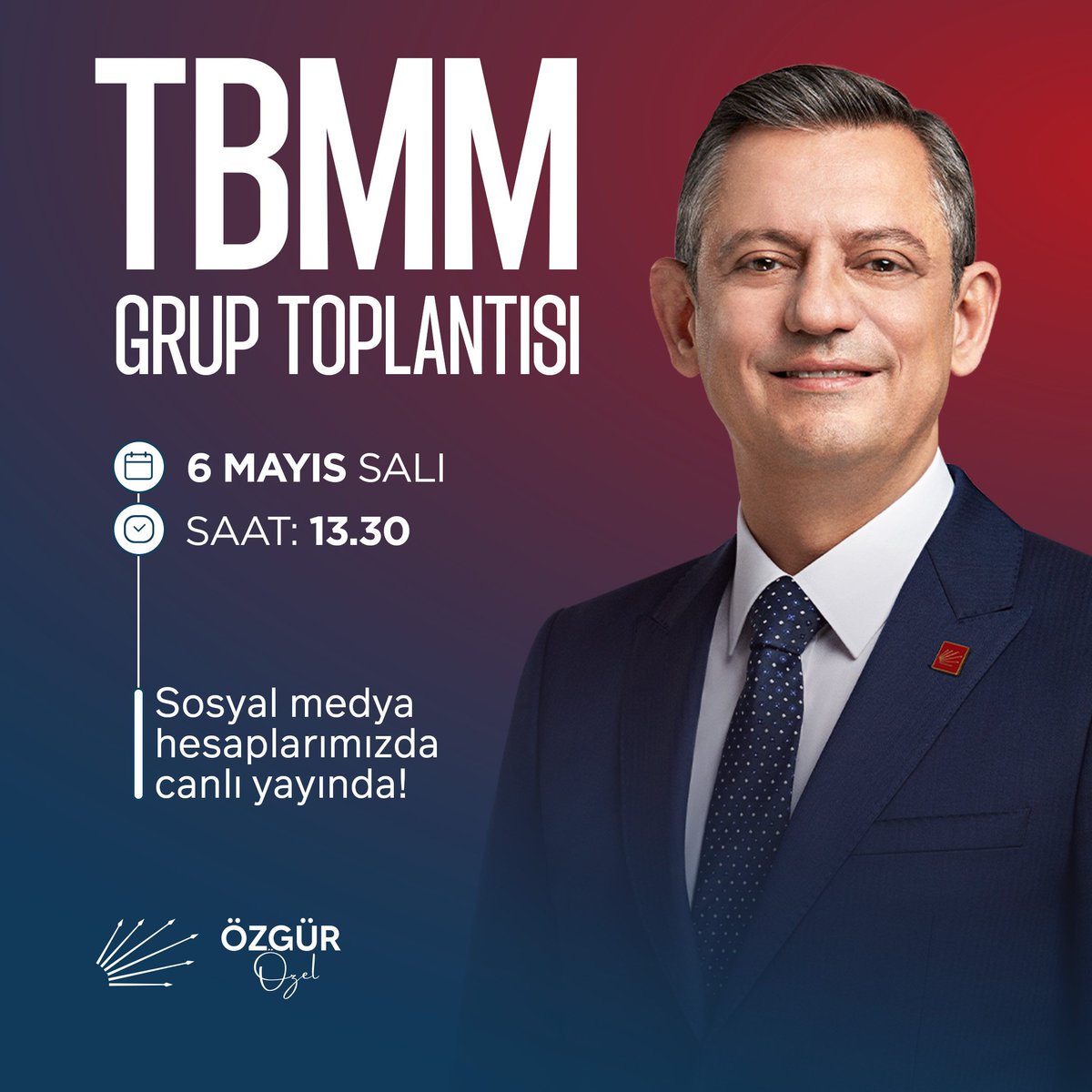 CHP'li Özel, Yarın TBMM'de Partisinin Grup Toplantısında Konuşacak