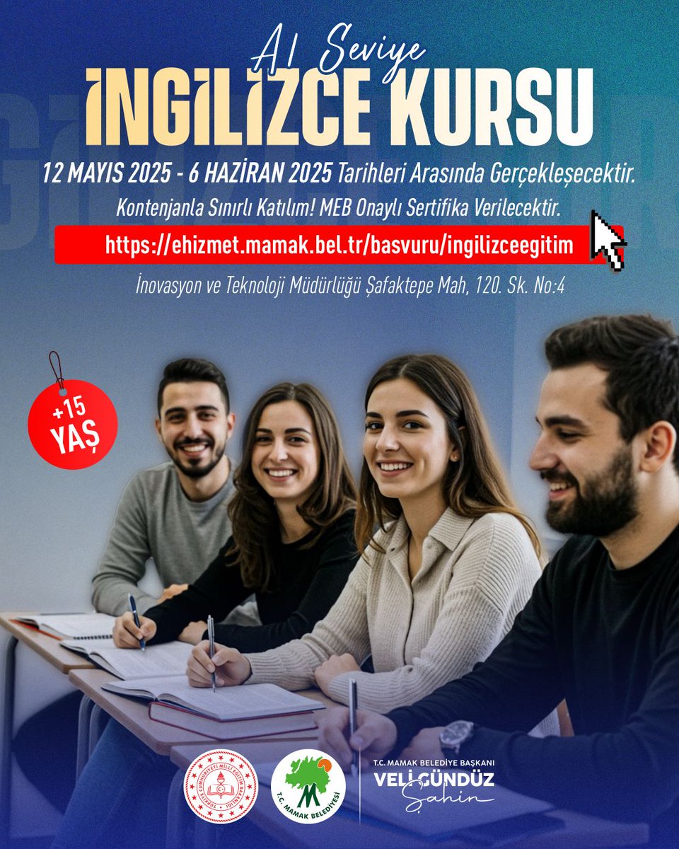 Mamak Belediyesi A1 Seviye İngilizce Kursu Başlıyor
