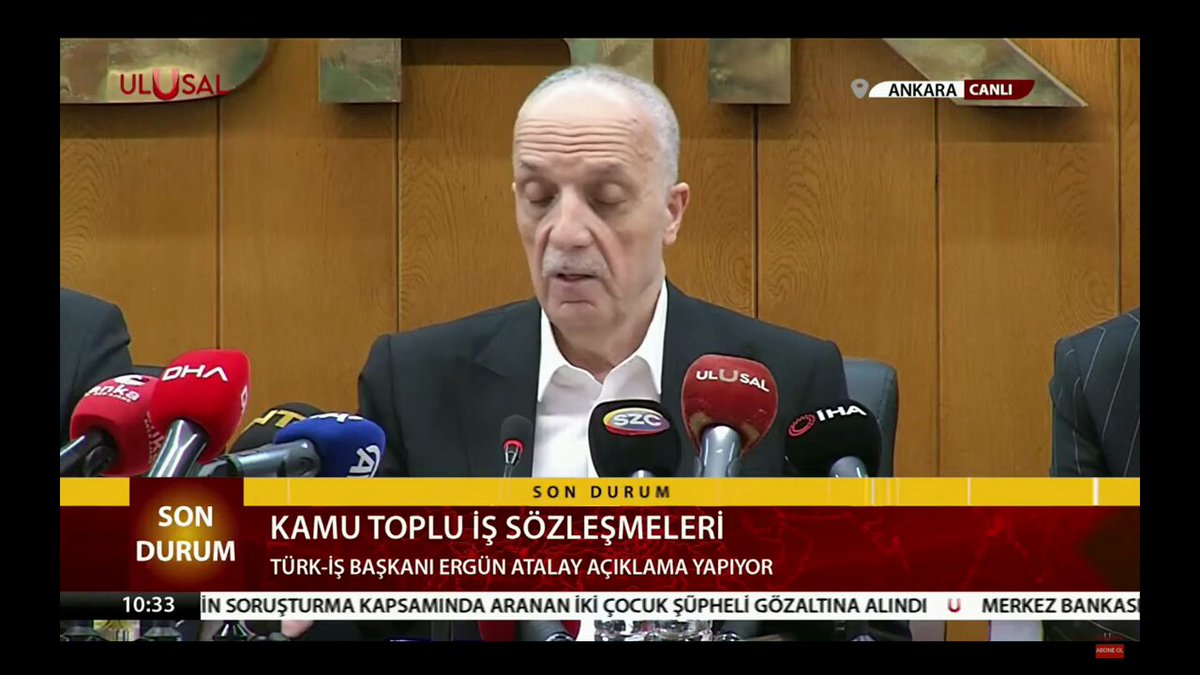 Türk-İş Genel Başkanı Atalay, İşçi Hakları ve Ekonomik Durum Hakkında Açıklamalarda Bulundu