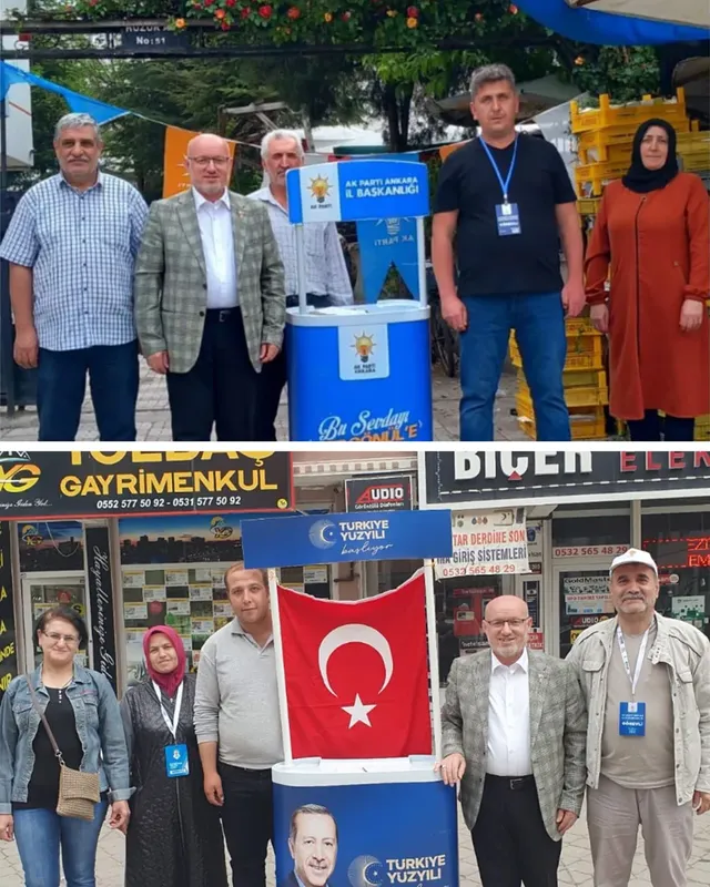 AK Parti Sincan İlçe Başkanlığı, Selçuklu ve Akşemsettin Mahallelerinde Seçim Çalışmalarını Sürdürüyor