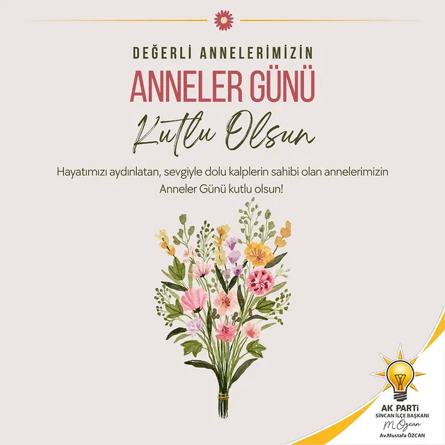 AK Parti Sincan İlçe Başkanlığı, Anneler Günü'nü Kutladı