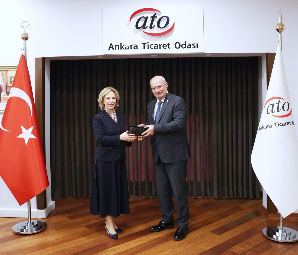 Ankara ve Kütahya Ticaret Odaları Başkanları İşbirliğini Görüştü