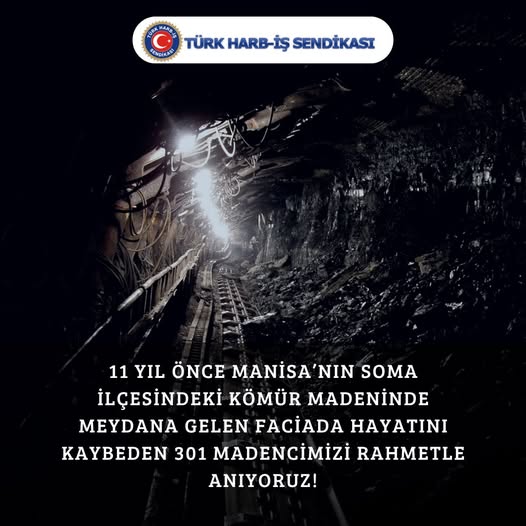 Soma Maden Faciası'nın 11. Yılı: Hayatını Kaybeden Madenciler Anıldı