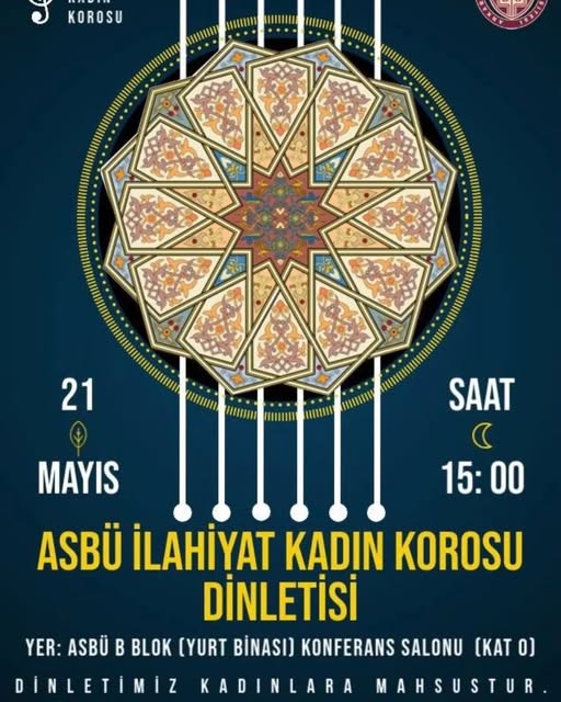 ASBÜ İlahiyat Fakültesi Kadın Korosu Dinleti Düzenliyor