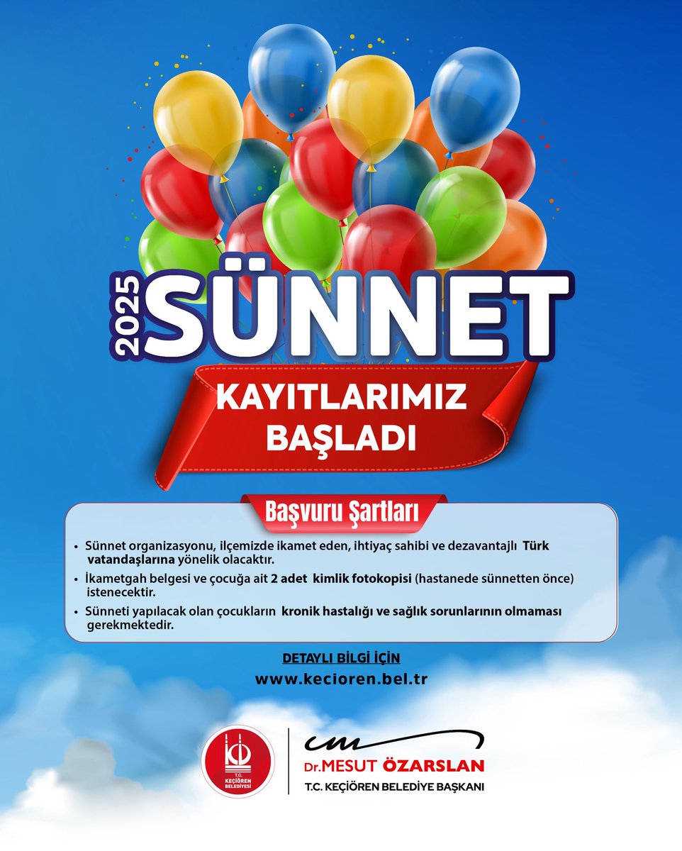 Keçiören Belediyesi, İhtiyaç Sahibi Ailelerin Çocuklarına Sünnet Desteği Başlatıldı
