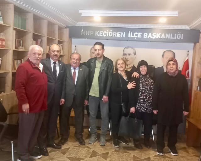 MHP Keçiören İlçe Başkanlığı'nı Ziyaret Eden Murat Güvenç Ailesine İlgi