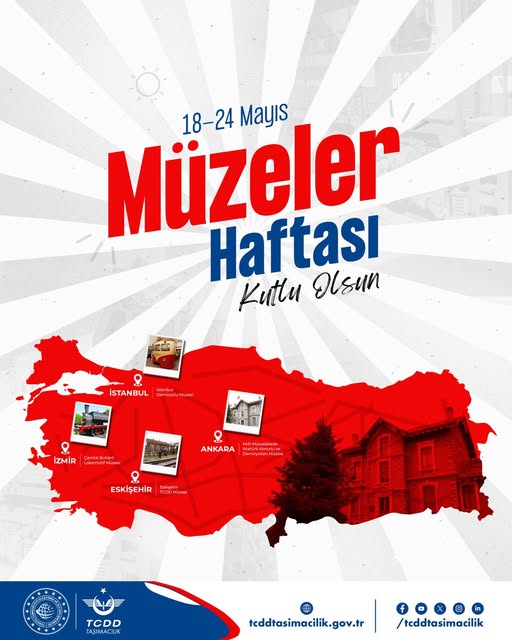 TCDD Taşımacılık'tan Müzeler Haftası Mesajı