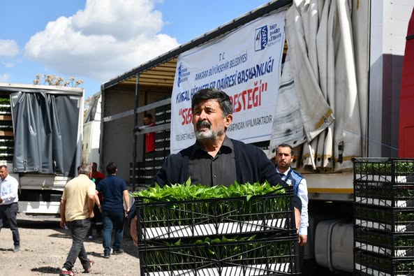 Kalecik'te Çiftçilere 50 Hibeli Sebze Fidesi Desteği