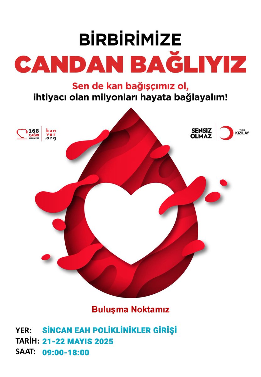 Sincan Eğitim ve Araştırma Hastanesi'nde Kızılay Kan Bağışı Kampanyası
