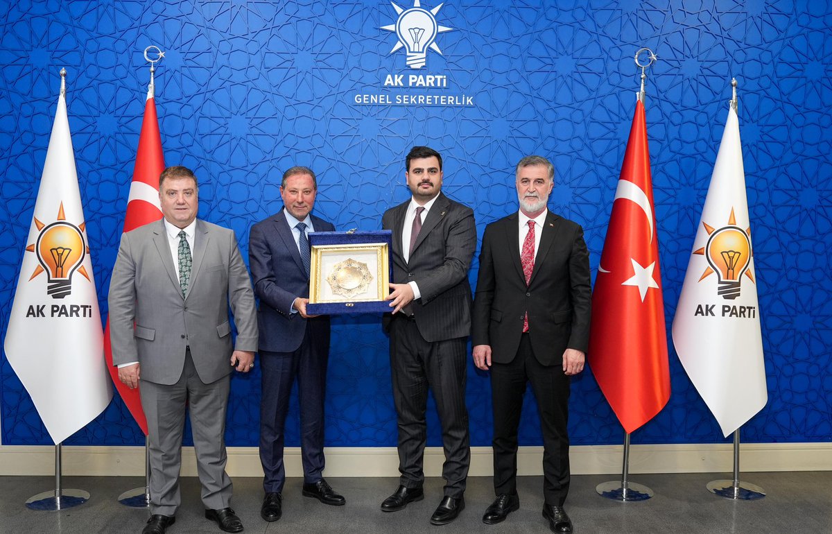 Ankara ve İzmir Esnaf Odaları Temsilcileri AK Parti Genel Sekreteri İnan'ı Ziyaret Etti