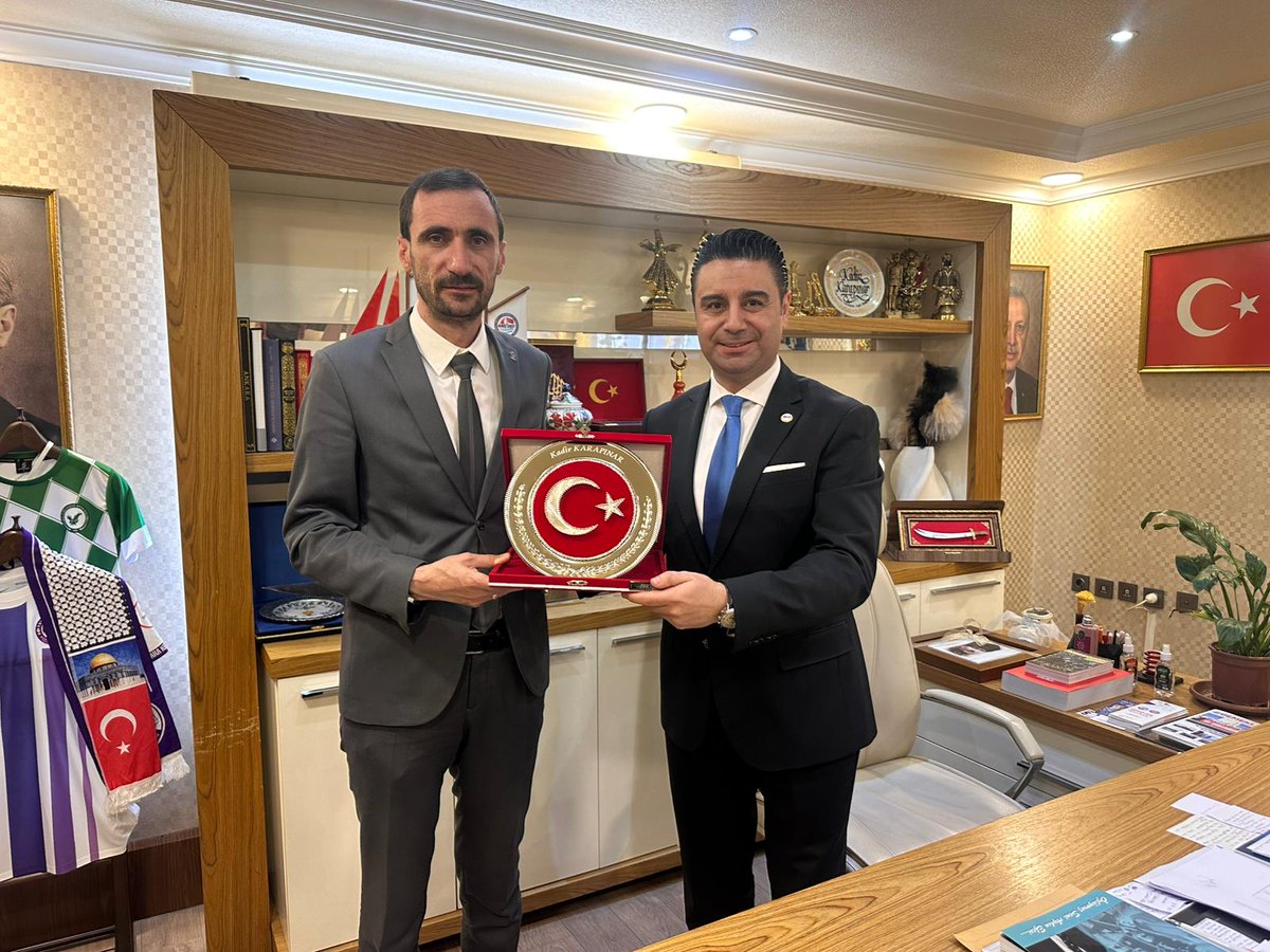 AK Parti Keçiören İlçe Başkanı Karapınar, ANKİD Başkanı Sümbül'ü Makamında Ağırladı