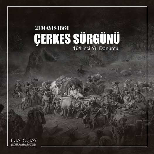 Çerkes Soykırımı'nın 159. Yıl Dönümü Anıldı