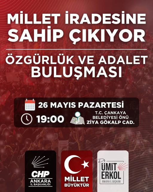 CHP Altındağ İlçe Başkanlığı'ndan Demokrasi Çağrısı
