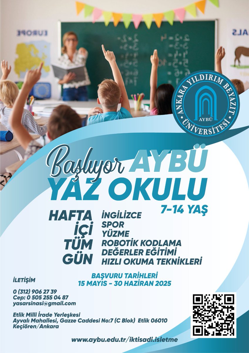 Ankara Yıldırım Beyazıt Üniversitesi Yaz Okulu Başvuruları Başladı
