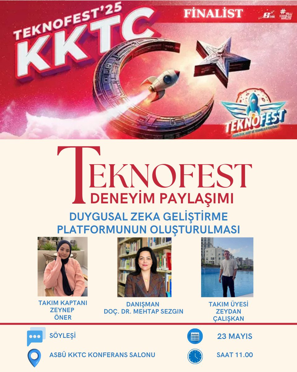Ankara Sosyal Bilimler Üniversitesi Öğrencileri TEKNOFEST KKTCC 2025 Finalistlerinden Deneyim Paylaşımı Söyleşisinde Buluştu