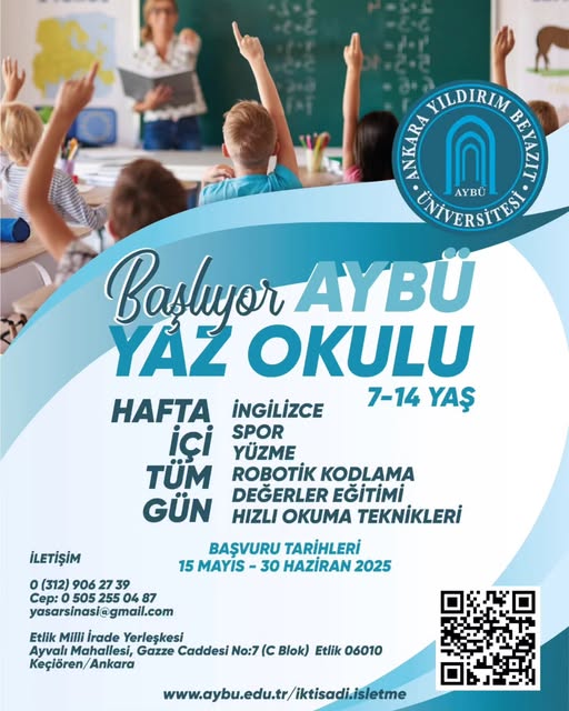 Ankara Yıldırım Beyazıt Üniversitesi Yaz Okulu Başvuruları Başladı