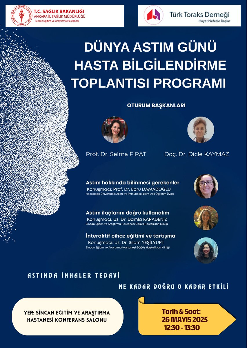 Sincan Eğitim ve Araştırma Hastanesi'nde Dünya Astım Günü Bilgilendirme Programı Düzenlenecek