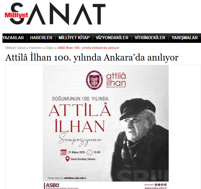 ASBÜ ve Attilâ İlhan Vakfı İşbirliğiyle Attilâ İlhan Sempozyumu Düzenlendi