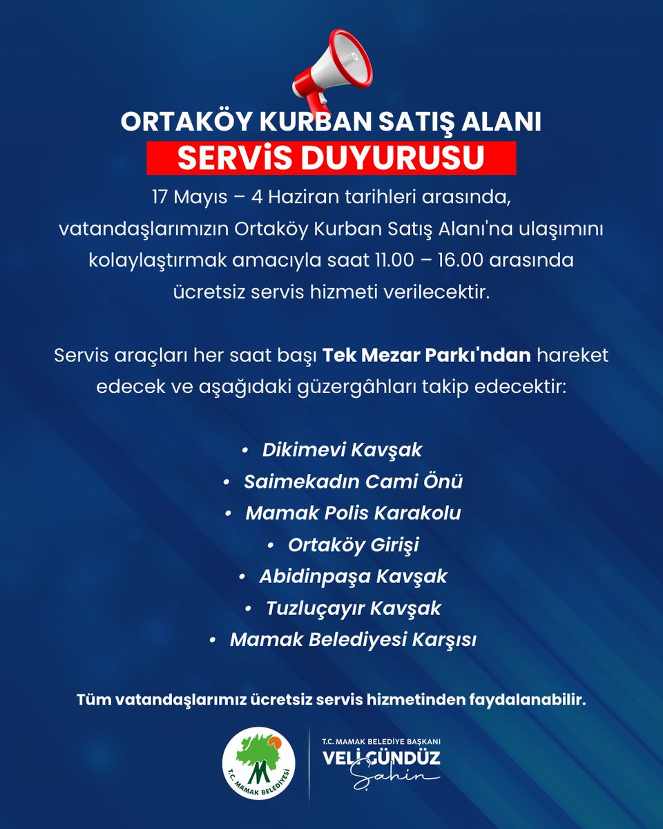 Mamak Belediyesi Ortaköy Kurban Satış Alanı Hizmete Açıldı, Ücretsiz Servis İmkanı Sunuluyor